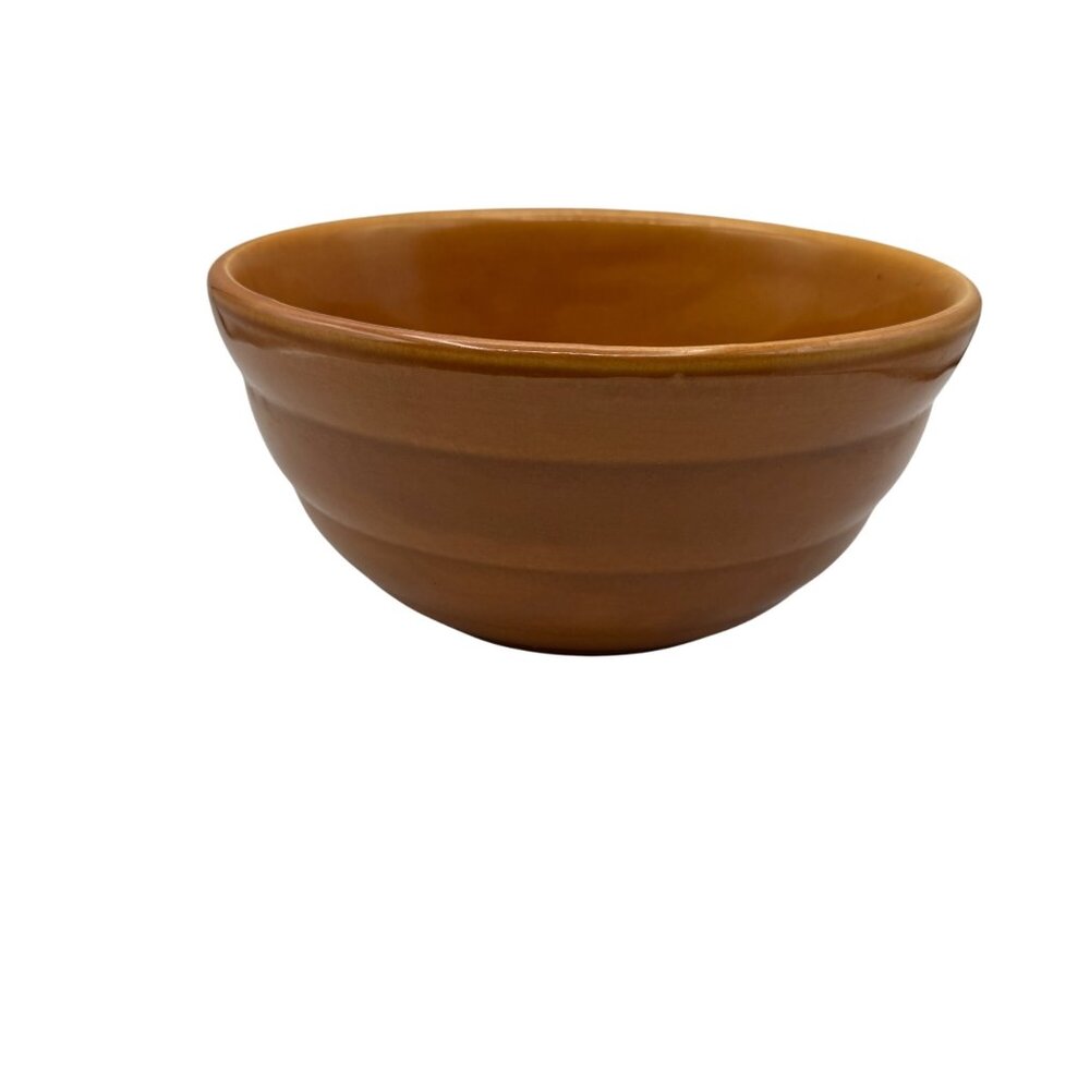 Bauer Pottery Butterscotch #18 Ringware Beehive Nesting Mixing Bowl USA 8.5"